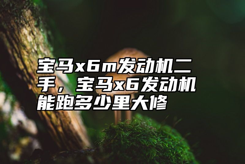 点击查看《宝马x6m发动机二手，宝马x6发动机能跑多少里大修》全文