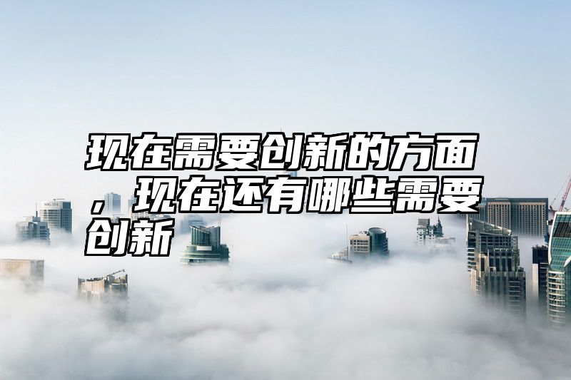 现在需要创新的方面，现在还有哪些需要创新