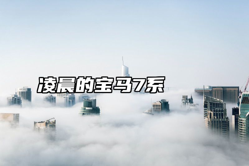 凌晨的宝马7系