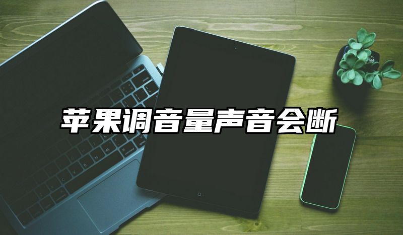 苹果调音量声音会断