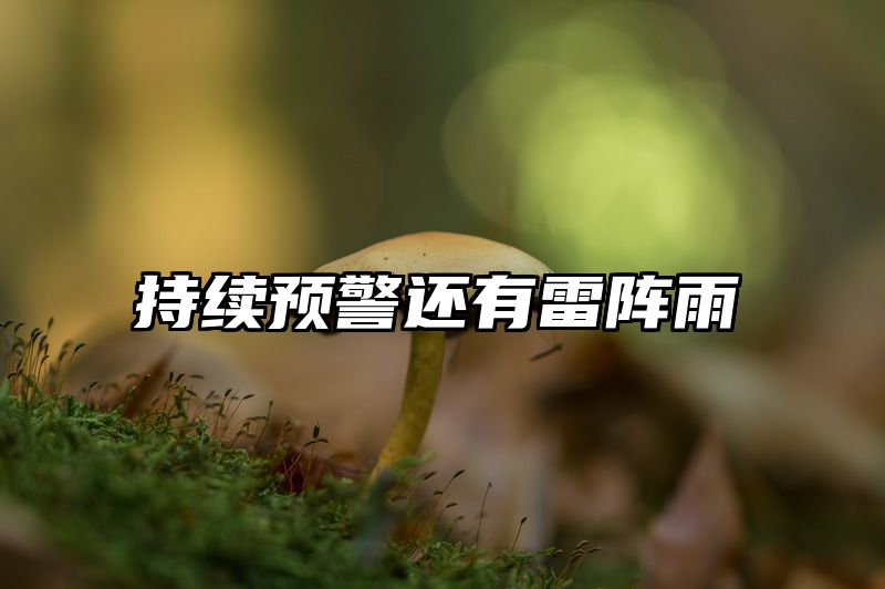 持续预警还有雷阵雨
