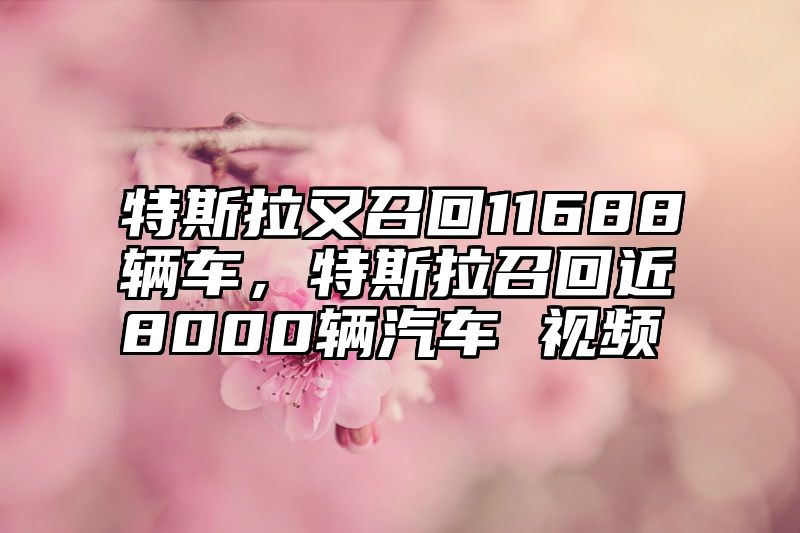 特斯拉又召回11688辆车，特斯拉召回近8000辆汽车 视频