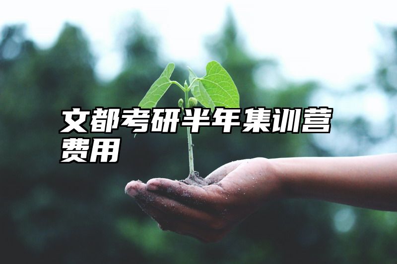 点击查看《文都考研半年集训营费用》全文