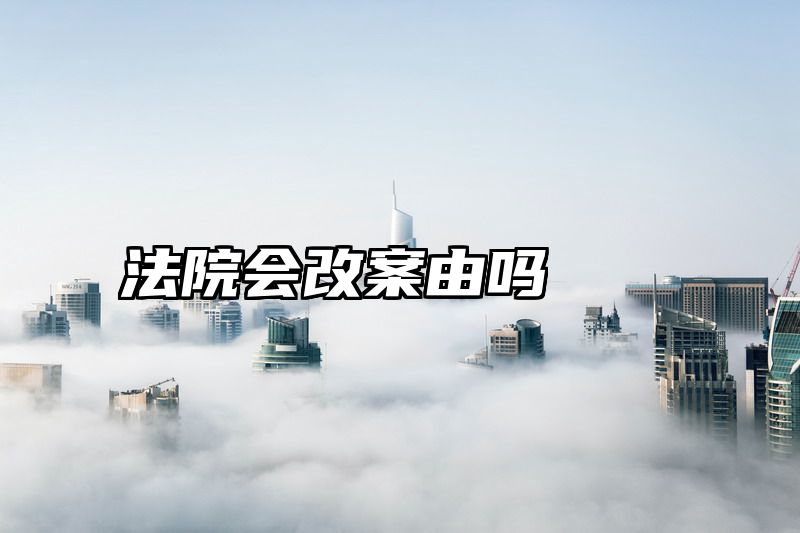 法院会改案由吗