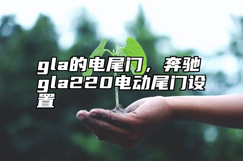 点击查看《gla的电尾门,奔驰gla220电动尾门设置》全文