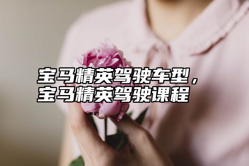 宝马精英驾驶车型，宝马精英驾驶课程
