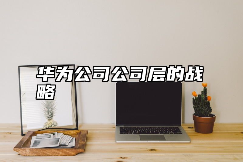华为公司公司层的战略