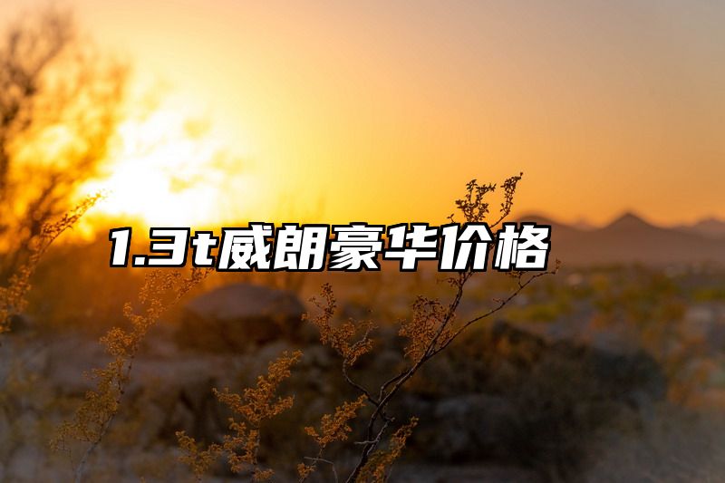 1.3t威朗豪华价格