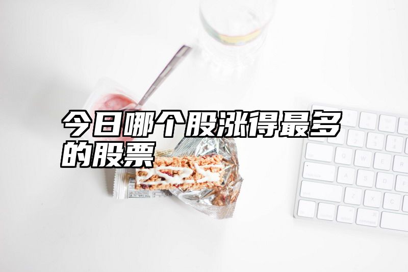 今日哪个股涨得最多的股票