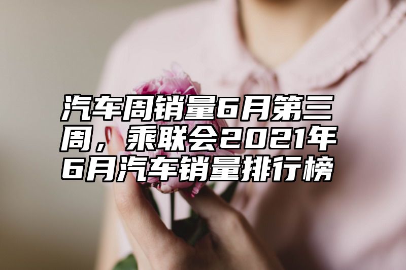 汽车周销量6月第三周，乘联会2021年6月汽车销量排行榜
