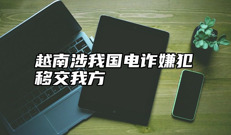 越南涉我国电诈嫌犯移交我方