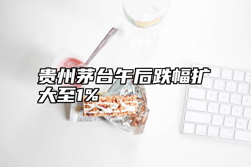 贵州茅台午后跌幅扩大至1%