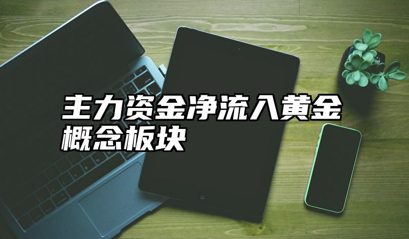 主力资金净流入黄金概念板块