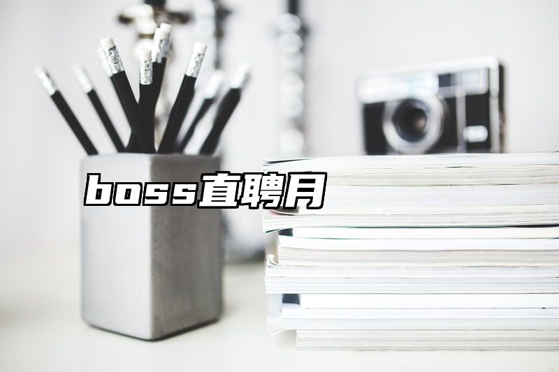 boss直聘月