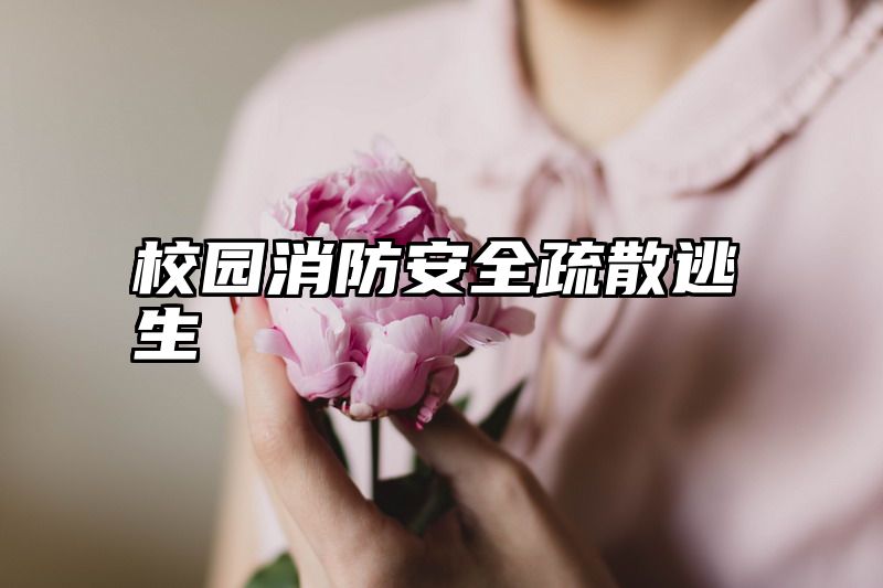 校园消防安全疏散逃生