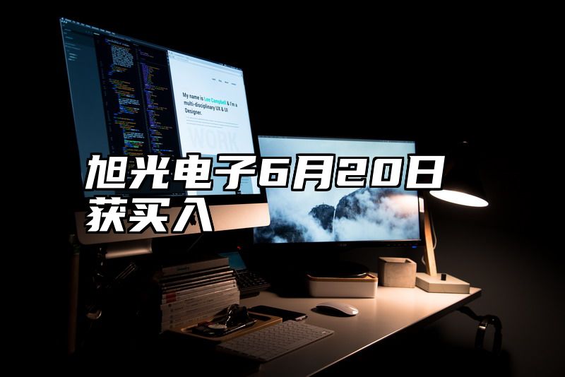 旭光电子6月20日获买入