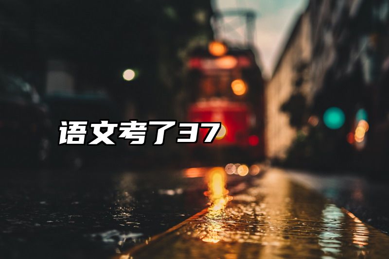 语文考了37