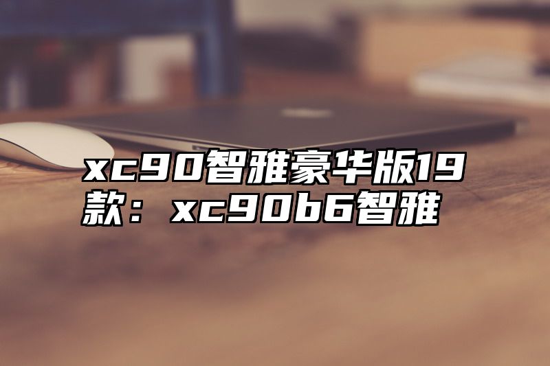 xc90智雅豪华版19款：xc90b6智雅