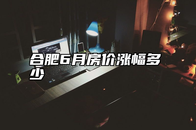 合肥6月房价涨幅多少
