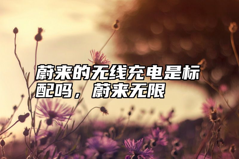 蔚来的无线充电是标配吗，蔚来无限