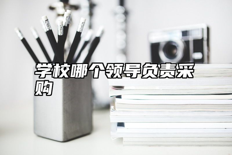 学校哪个领导负责采购