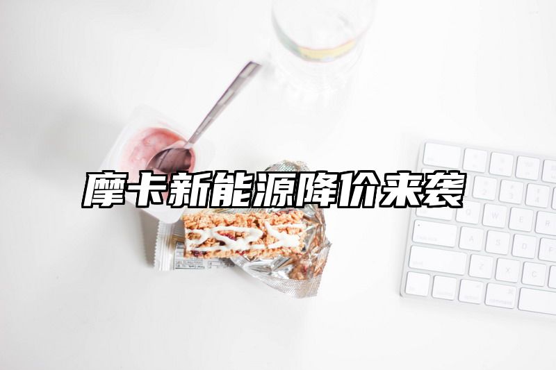 摩卡新能源降价来袭