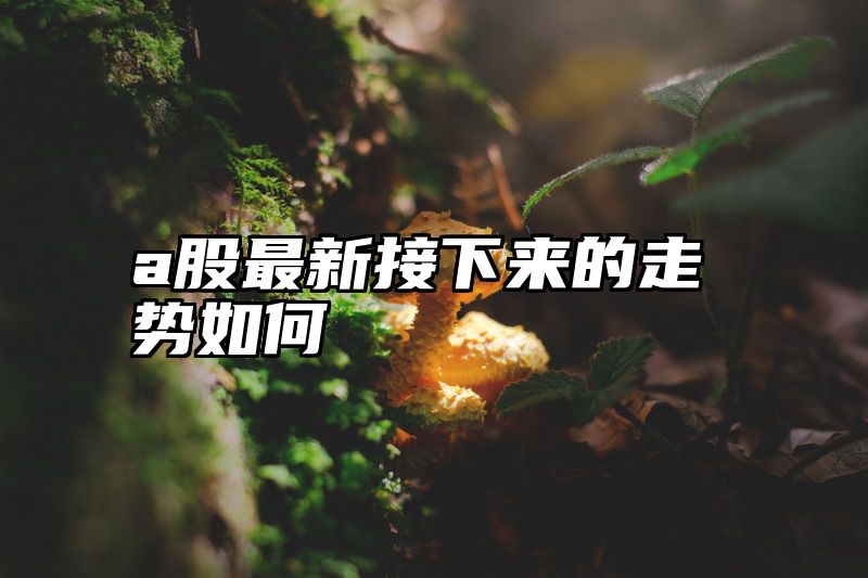 a股最新接下来的走势如何