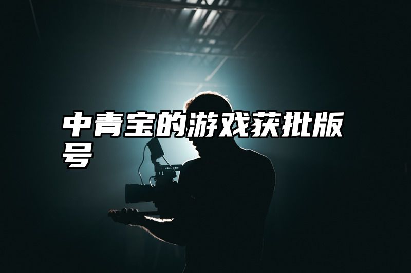 中青宝的游戏获批版号