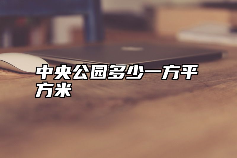 中央公园多少一方平方米