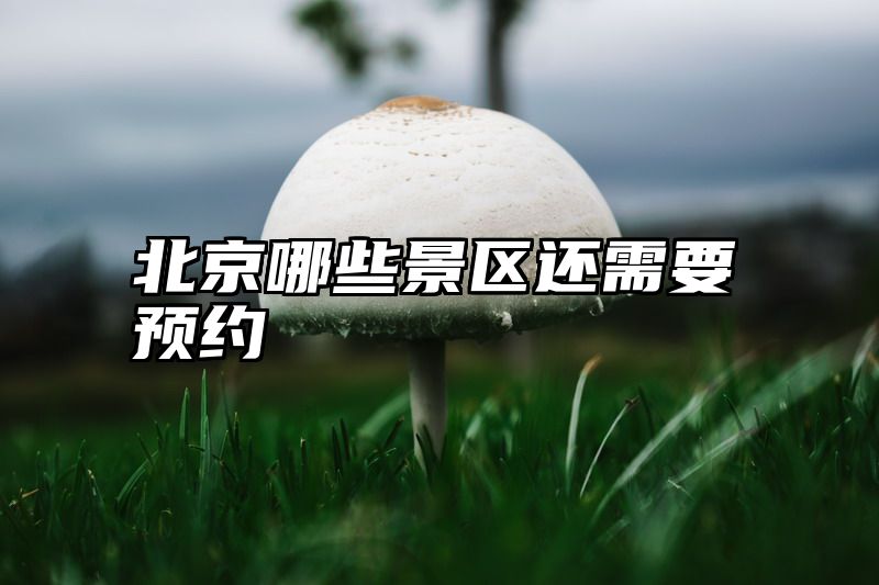 北京哪些景区还需要预约