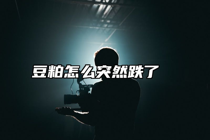 豆粕怎么突然跌了