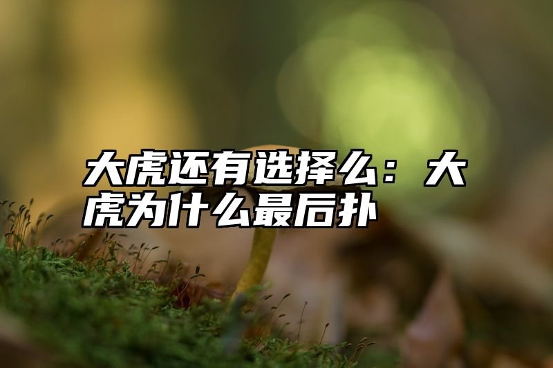 大虎还有选择么：大虎为什么最后扑