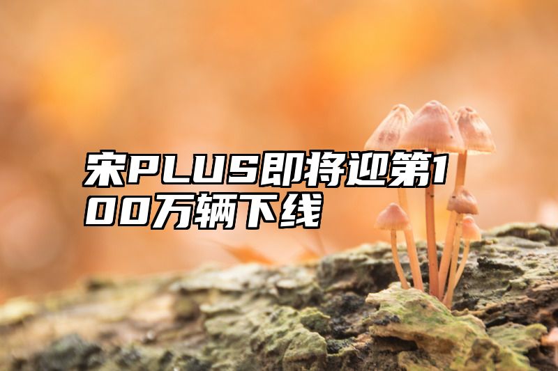 宋PLUS即将迎第100万辆下线
