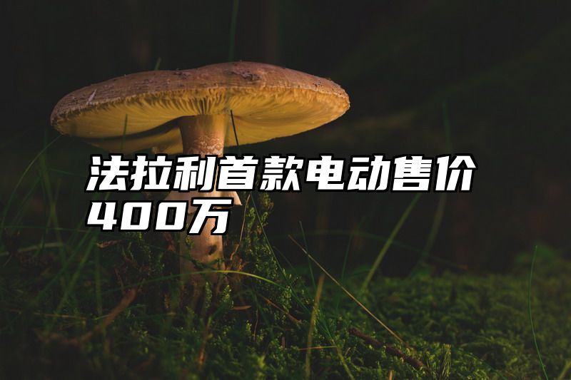 法拉利首款电动售价400万
