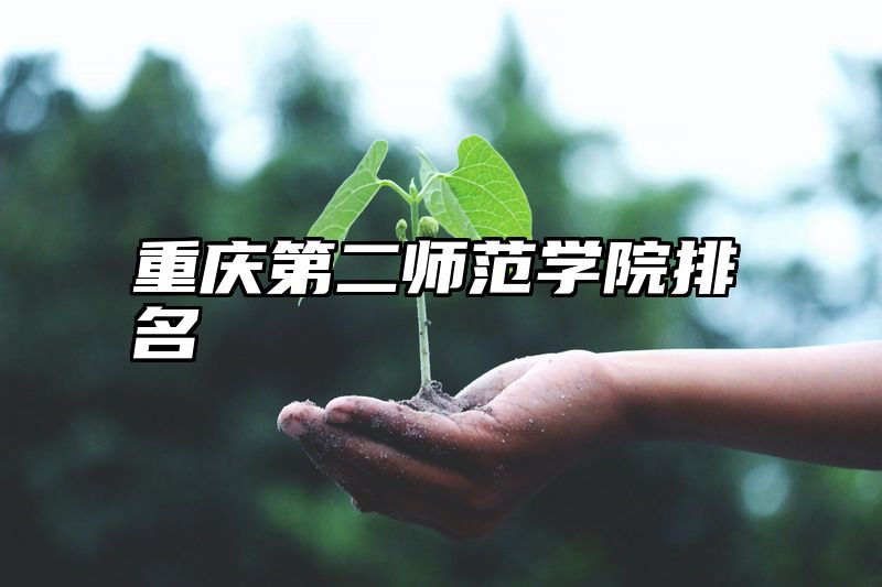 重庆第二师范学院排名