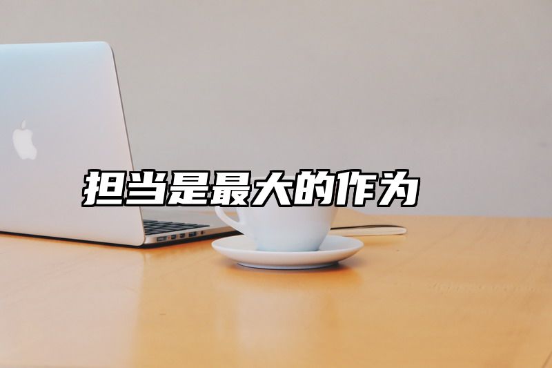 担当是最大的作为