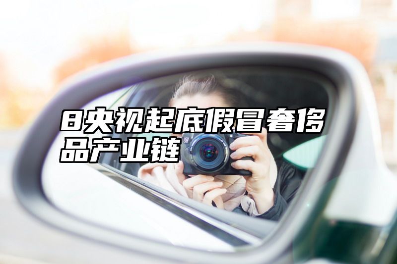 8央视起底假冒奢侈品产业链