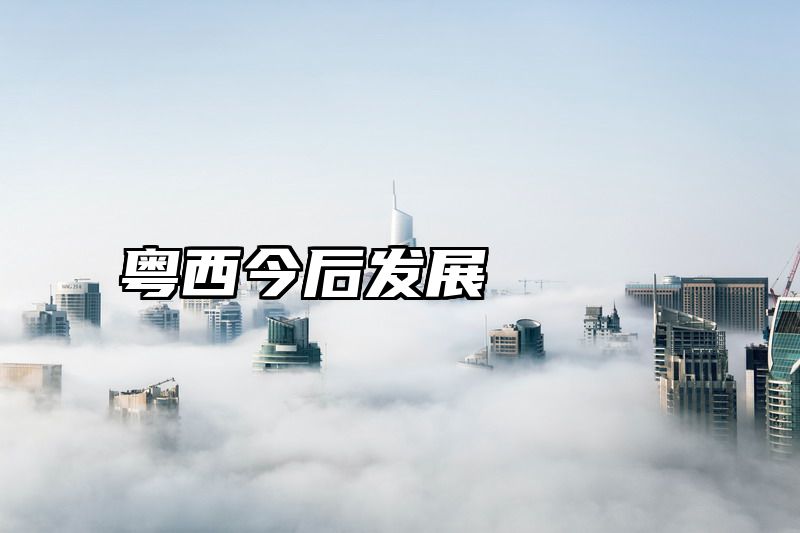 粤西今后发展