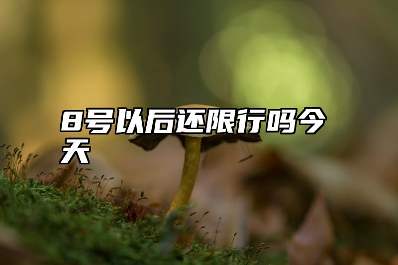 8号以后还限行吗今天