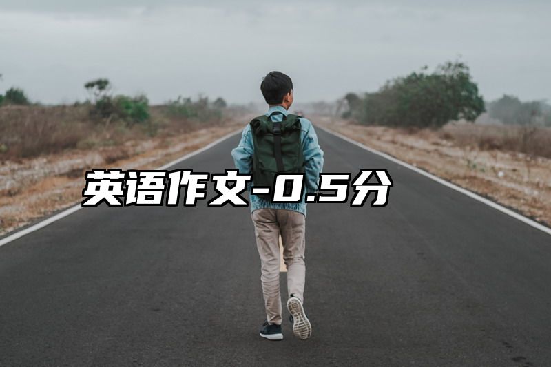 英语作文-0.5分