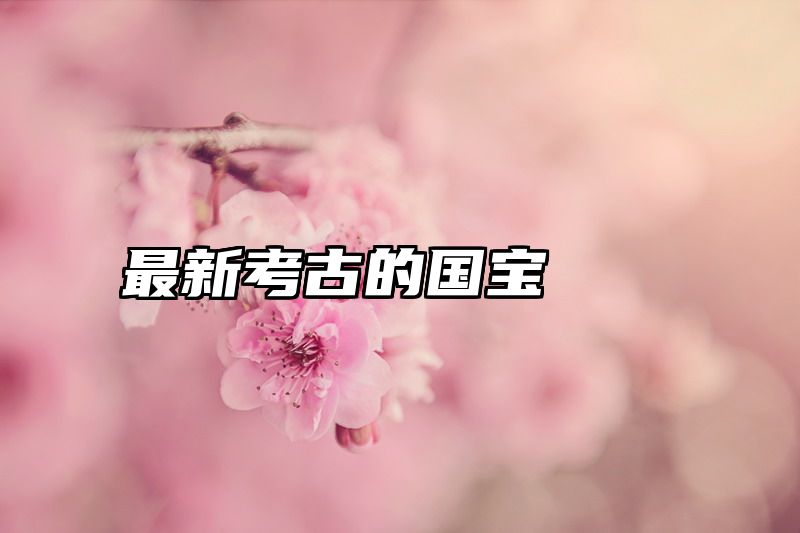 最新考古的国宝