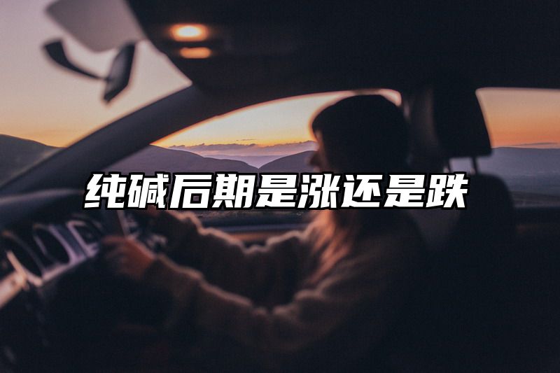 纯碱后期是涨还是跌