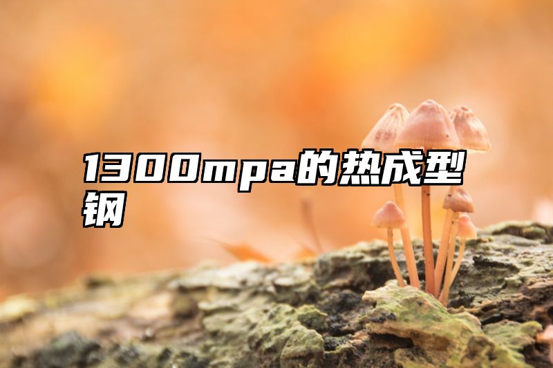 1300mpa的热成型钢