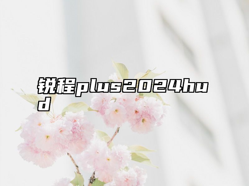 锐程plus2024hud