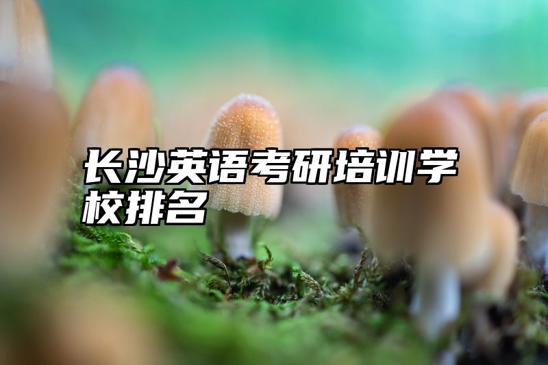 长沙英语考研培训学校排名