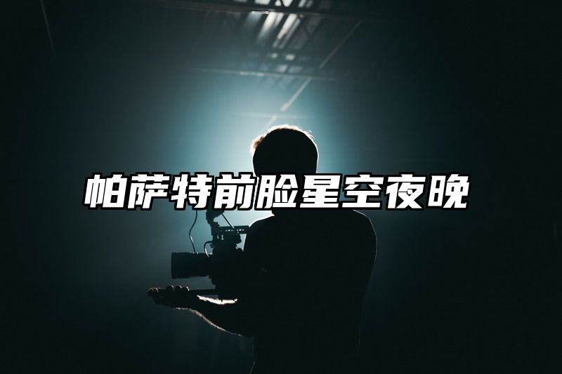 帕萨特前脸星空夜晚