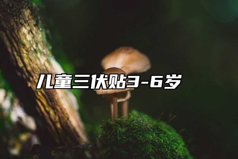 儿童三伏贴3-6岁