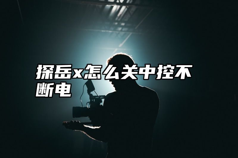 探岳x怎么关中控不断电