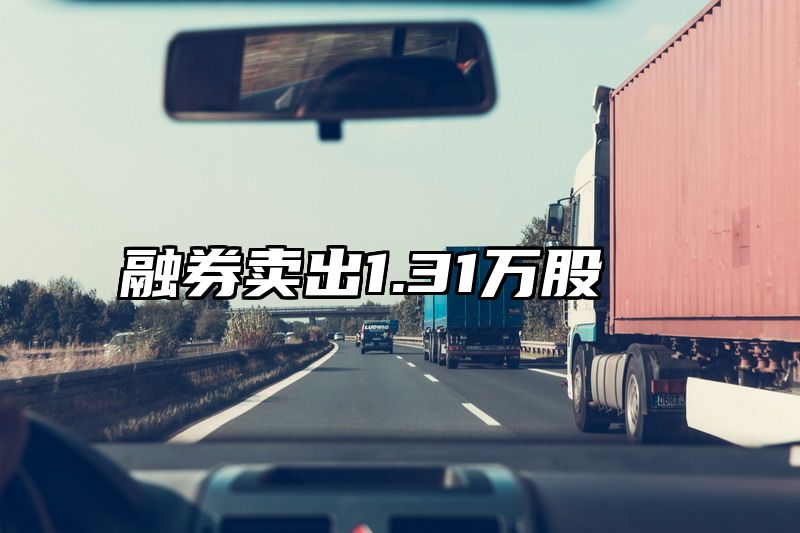 融券卖出1.31万股