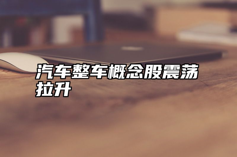 汽车整车概念股震荡拉升